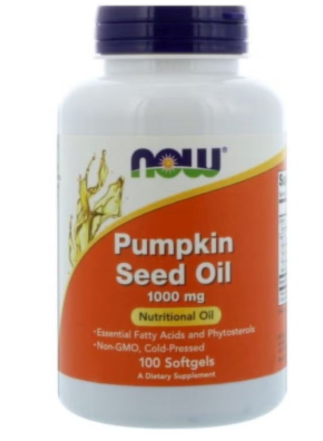 ناو مكمل غذائي بزيت بذور اليقطين 1000 ملغ - 100 كبسولة هلامية - Image 1